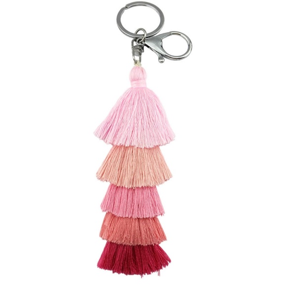 Accessories - LAST ONE • Pink Ombre Tassel Keychain